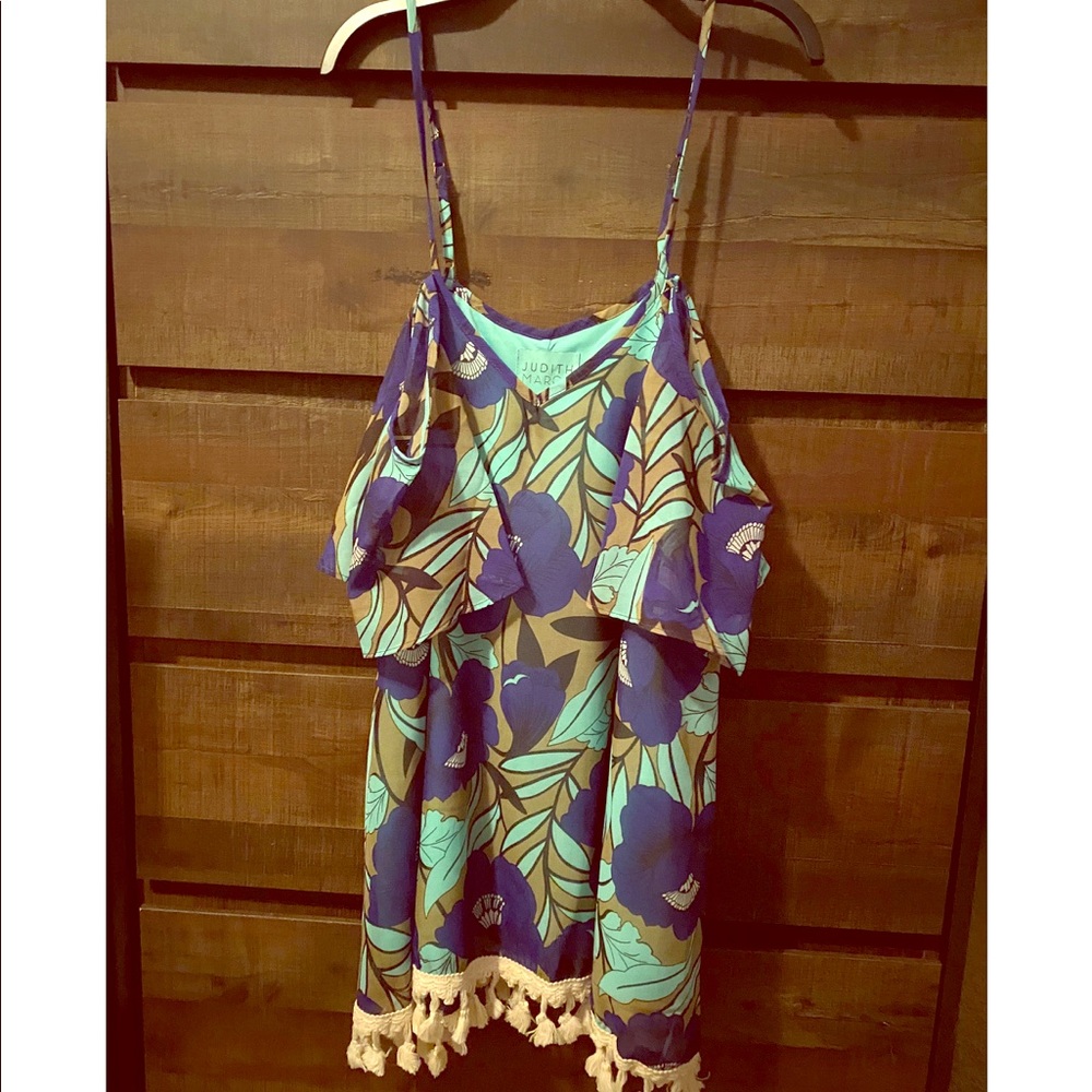 Floral off shoulder tank top